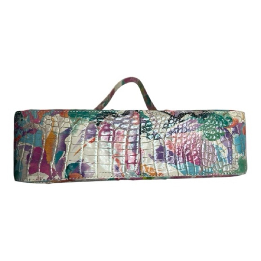 Brahmin Esme Daylily Multicolor Croc-Embossed Shoulder Bag - Picture 4 of 7